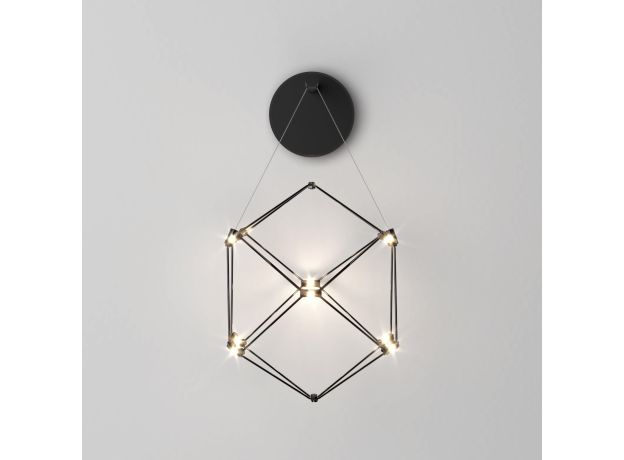 Настенный светодиодный светильник 90310/1 черный жемчуг