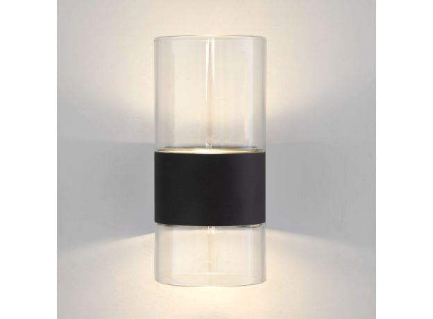 Настенный светильник 40021/1 LED чёрный/прозрачный