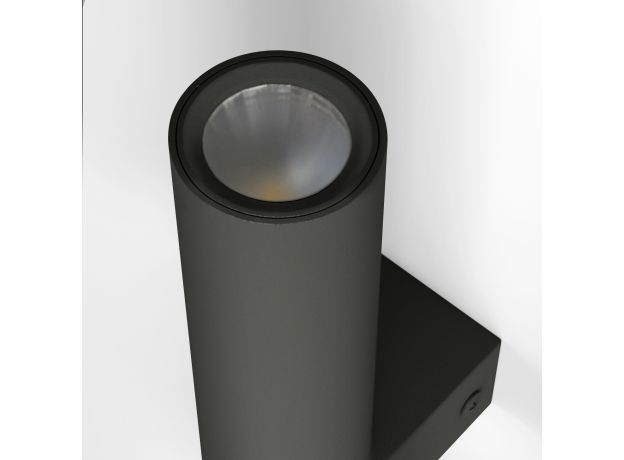 Настенный светодиодный светильник 40020/1 LED черный/латунь