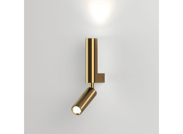 Настенный светодиодный светильник 40020/1 LED латунь