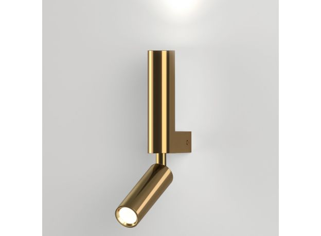 Настенный светодиодный светильник 40020/1 LED латунь