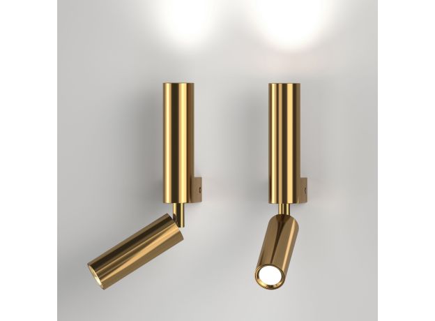 Настенный светодиодный светильник 40020/1 LED латунь