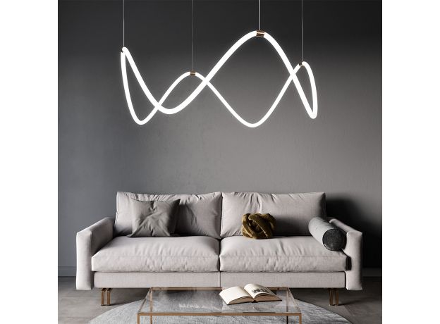 Подвесной светильник 90288/1 латунь