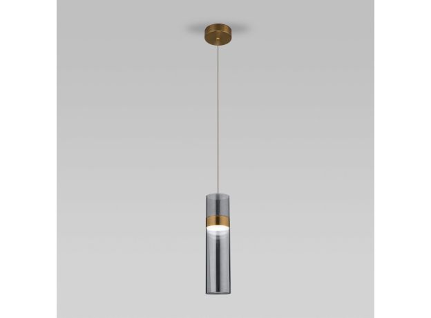 Подвесной светильник 50244/1 LED латунь/дымчатый
