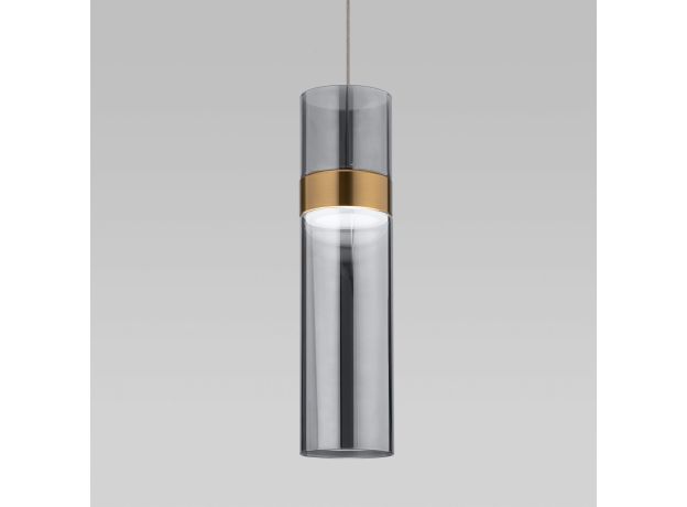 Подвесной светильник 50244/1 LED латунь/дымчатый