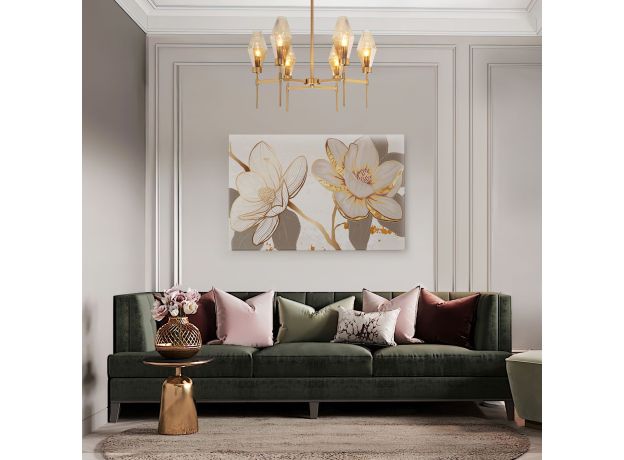 Потолочная люстра 60143/6 латунь