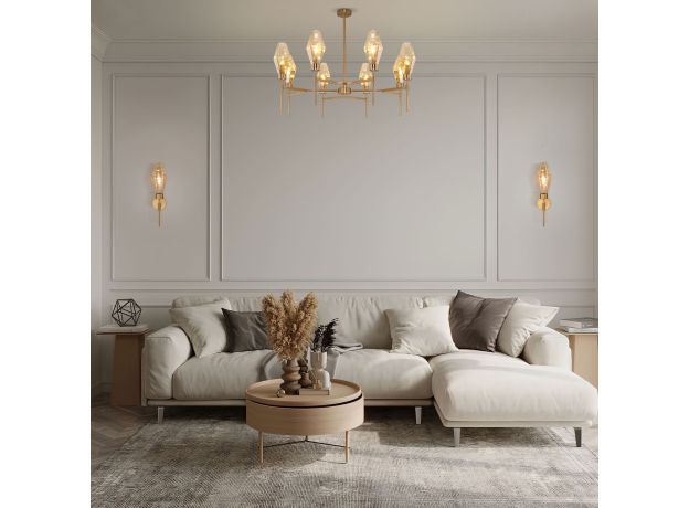 Потолочная люстра 60143/8 латунь