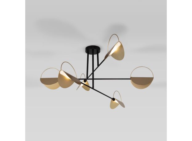 Потолочный светильник 70148/6 черный/золото