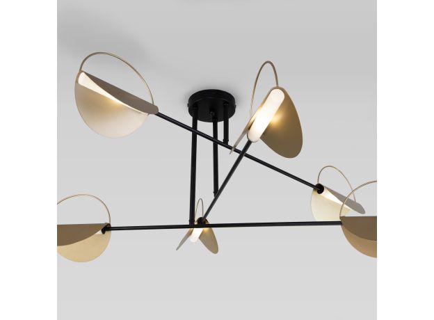 Потолочный светильник 70148/6 черный/золото