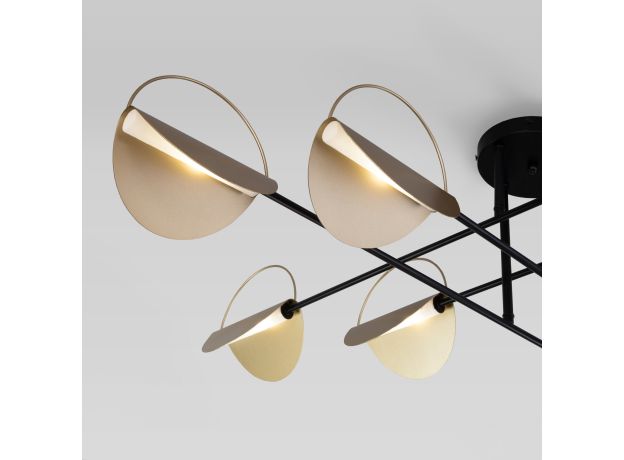 Потолочный светильник 70148/8 черный/золото