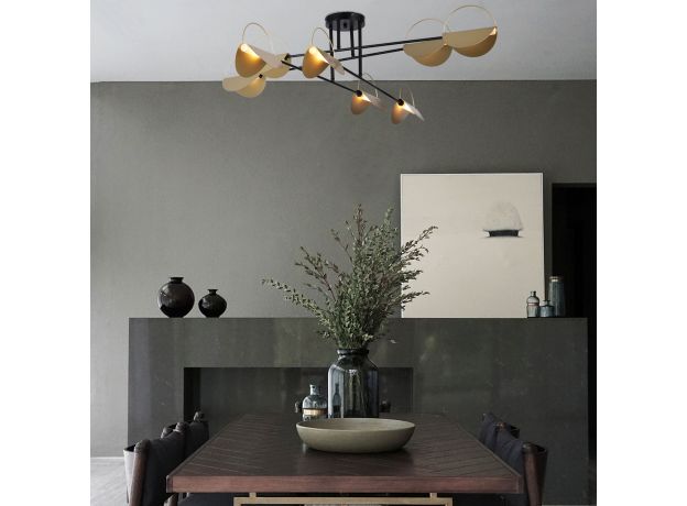 Потолочный светильник 70148/8 черный/золото