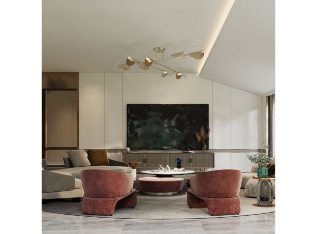 Потолочный светильник 70148/8 золото