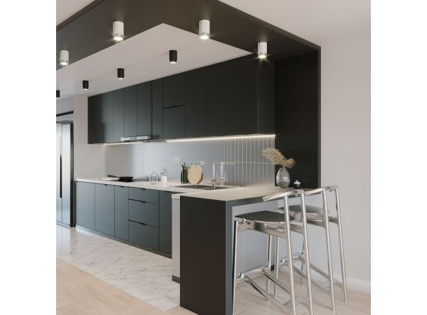 Потолочный светодиодный светильник Cors 25032/LED 10W 4200K белый/серебро