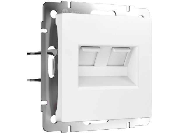 Розетка двойная Ethernet RJ-45 (белый матовый) W1181161