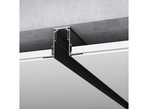 Шинопровод встраиваемый черный 3 м Slim Magnetic 85128/00