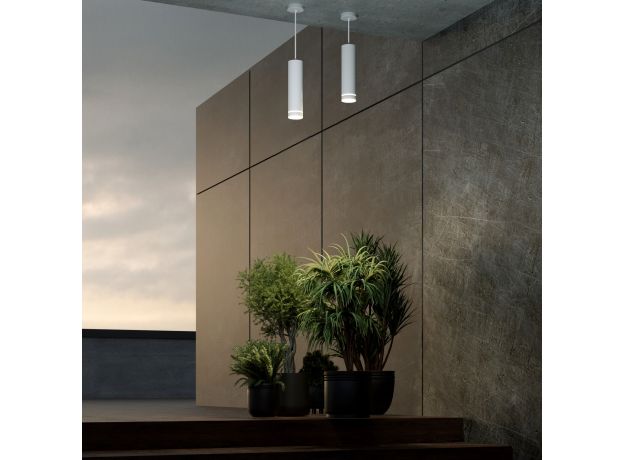 Подвесной светодиодный светильник DLR023 IP54 белый 35084/H белый