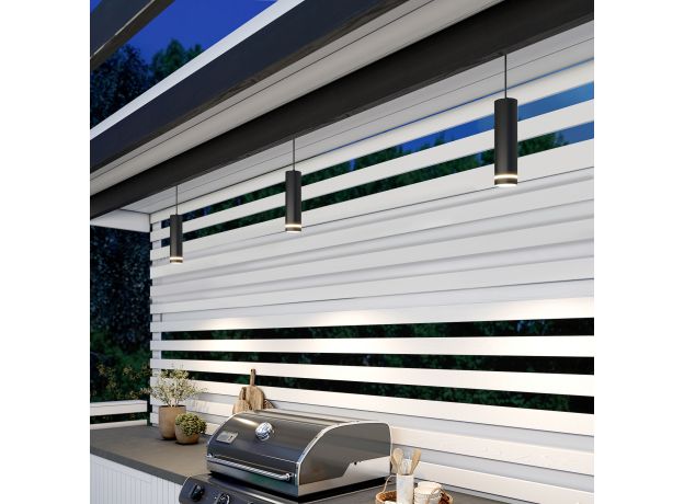 Светильник садово-парковый со светодиодами DLR023 IP54 35084/H черный