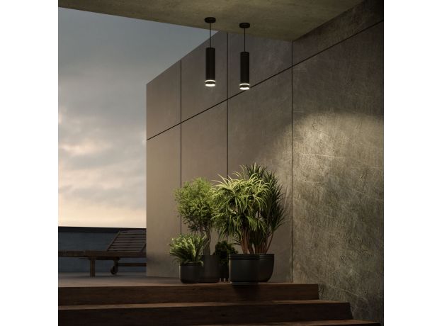 Светильник садово-парковый со светодиодами DLR023 IP54 35084/H черный