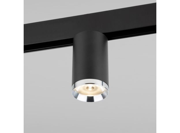 Трековый светильник Slim Magnetic R06 10W 4200K Ringe черный/серебро 85506/01