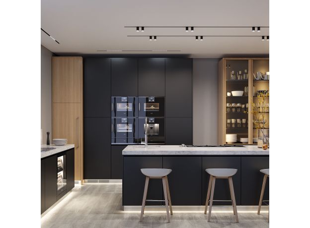 Трековый светильник Slim Magnetic R06 10W 4200K Ringe черный/серебро 85506/01