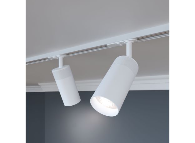 Трековый светодиодный светильник для однофазного шинопровода Riffe белый 9 Вт 4200K 85512/01 9W 4200K  белый однофазный