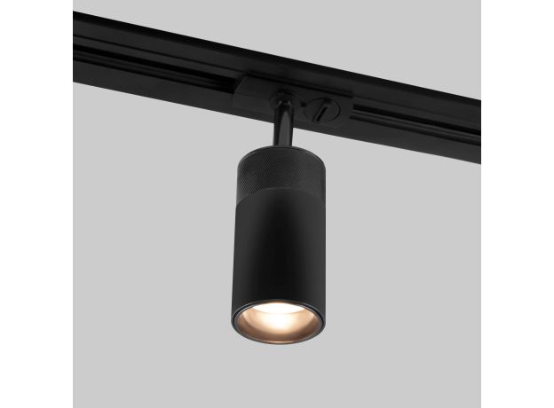 Трековый светодиодный светильник для однофазного шинопровода Riffe чёрный 9 Вт 4200K 85512/01 9W 4200K  чёрный однофазный