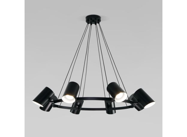 Умная подвесная люстра 70147/8 черный Smart