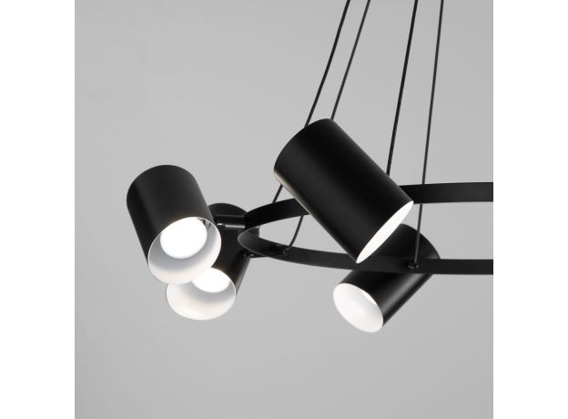 Умная подвесная люстра 70147/8 черный Smart