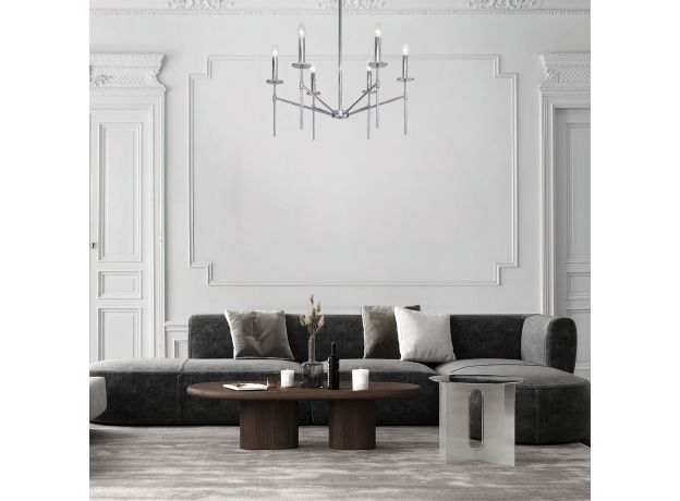 Умная потолочная люстра 60142/6 хром