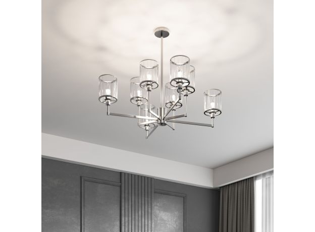 Умная потолочная люстра 60144/6 хром