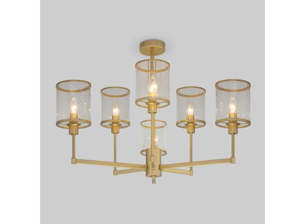 Умная потолочная люстра 60144/6 золото