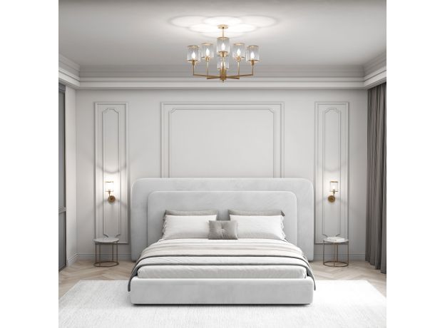 Умная потолочная люстра 60144/6 золото