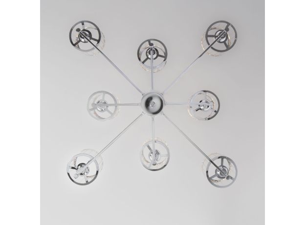 Умная потолочная люстра 60144/8 хром