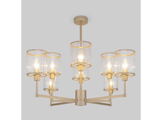 Умная потолочная люстра 60144/8 золото