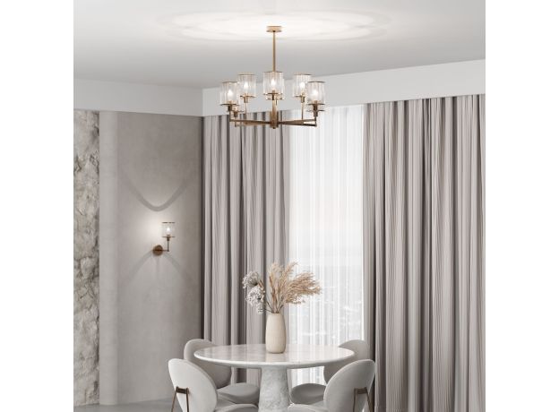 Умная потолочная люстра 60144/8 золото