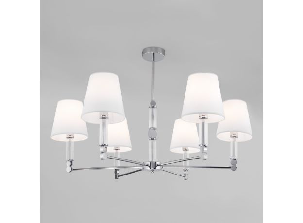 Умная потолочная люстра 60145/6 хром