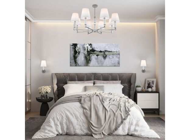 Умная потолочная люстра 60145/8 хром