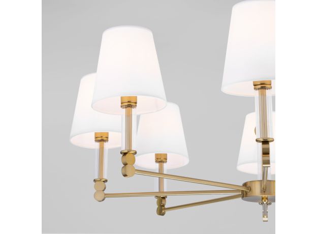 Умная потолочная люстра 60145/8 латунь