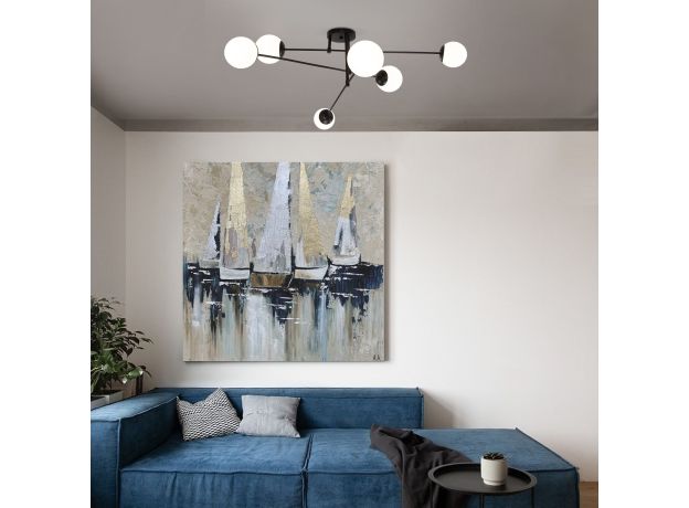 Умный потолочный светильник 30181/6 черный