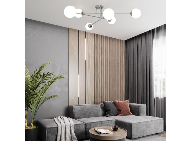 Умный потолочный светильник 30181/6 хром