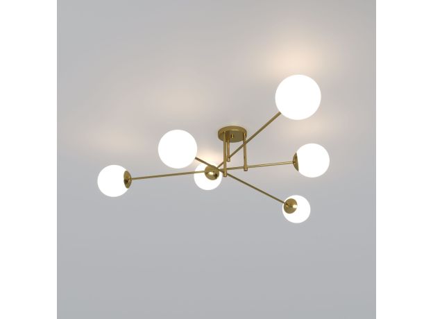 Умный потолочный светильник 30181/6 латунь