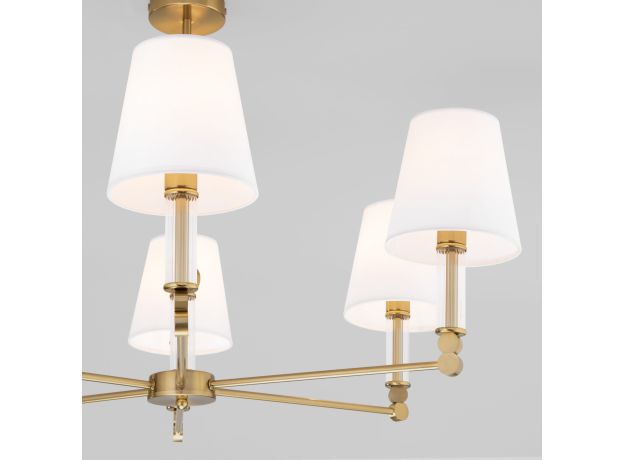 Умный потолочный светильник 60145/6 латунь