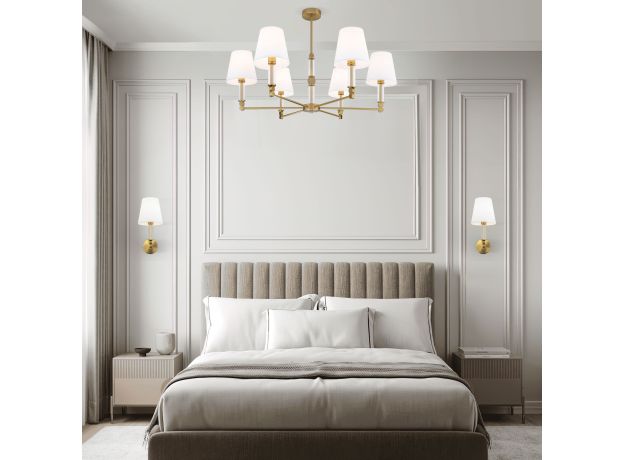 Умный потолочный светильник 60145/6 латунь