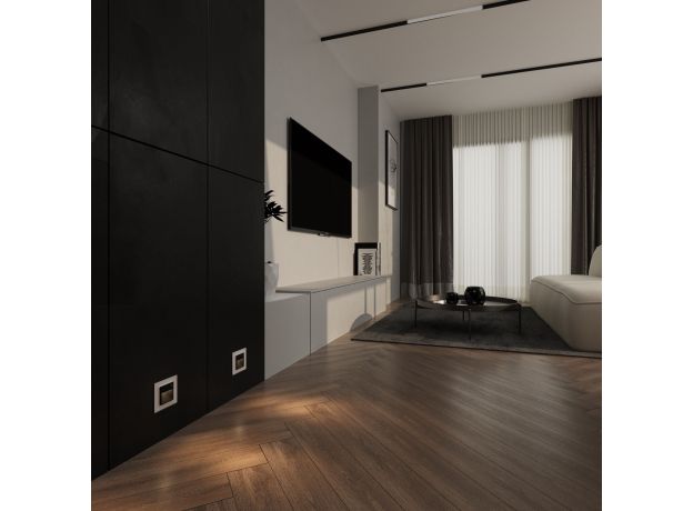 Встраиваемая LED подсветка с датчиком движения и изменяемой цветовой температурой (черный матовый) W1154608