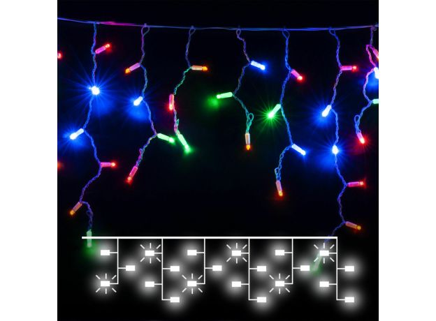 Гирлянда бахрома с мерцанием 3*0,6м IP65 100-101