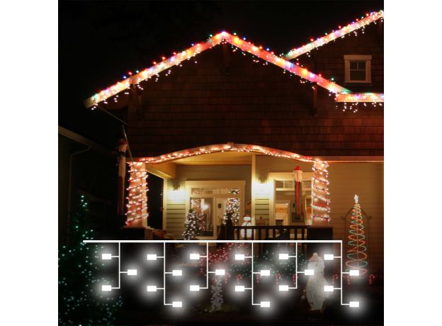 Гирлянда бахрома с мерцанием 3*0,6м IP65 100-101