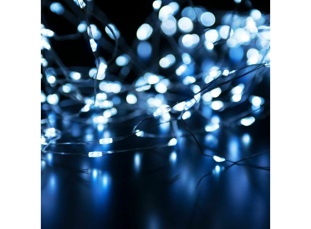 Гирлянда нить "роса" белый 10М IP20 400-009