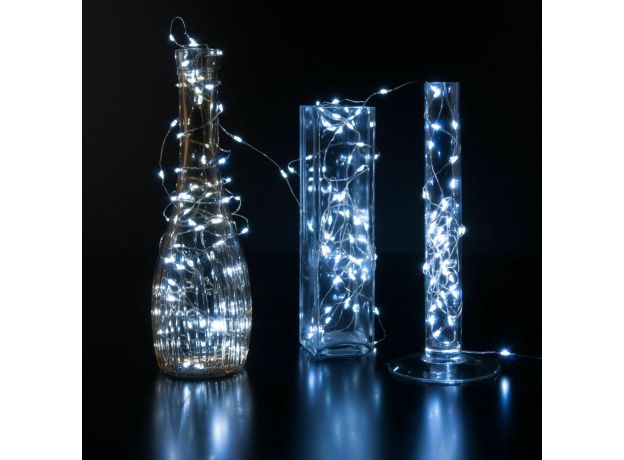 Гирлянда нить "роса" белый 10М IP20 400-009