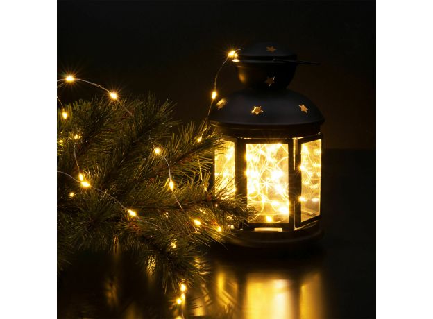 Гирлянда нить "роса" теплый белый 10М IP20 400-009