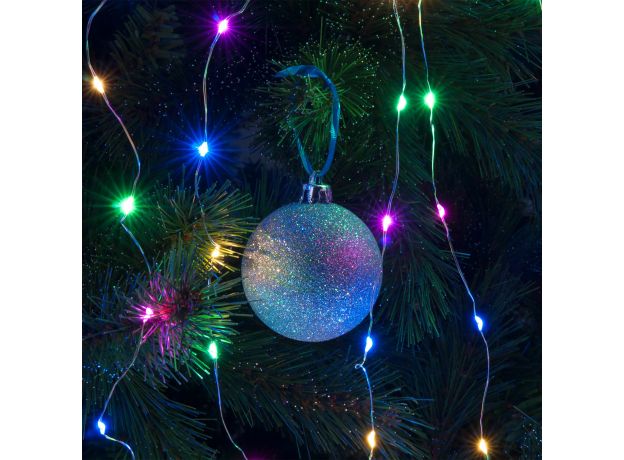 Гирлянда занавес "роса" мульти 2*2,6М IP20 200-006